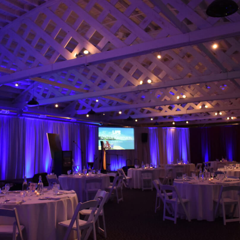 Talcott Event Venue decorated for Annual Corporate Award Dinner and Gala