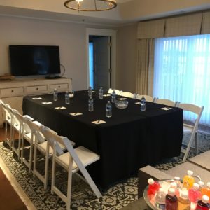 Hotel Walloon Guest Suite transformed to corporate meeting space