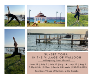 2023 Hotel Walloon Summer Yoga Series Schedule